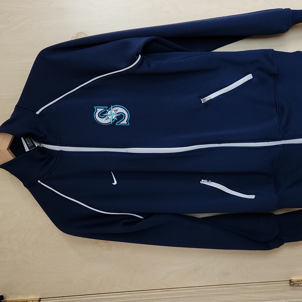 Nike MLB Seattle Mariners Navy Blue Zip Utility Jacket